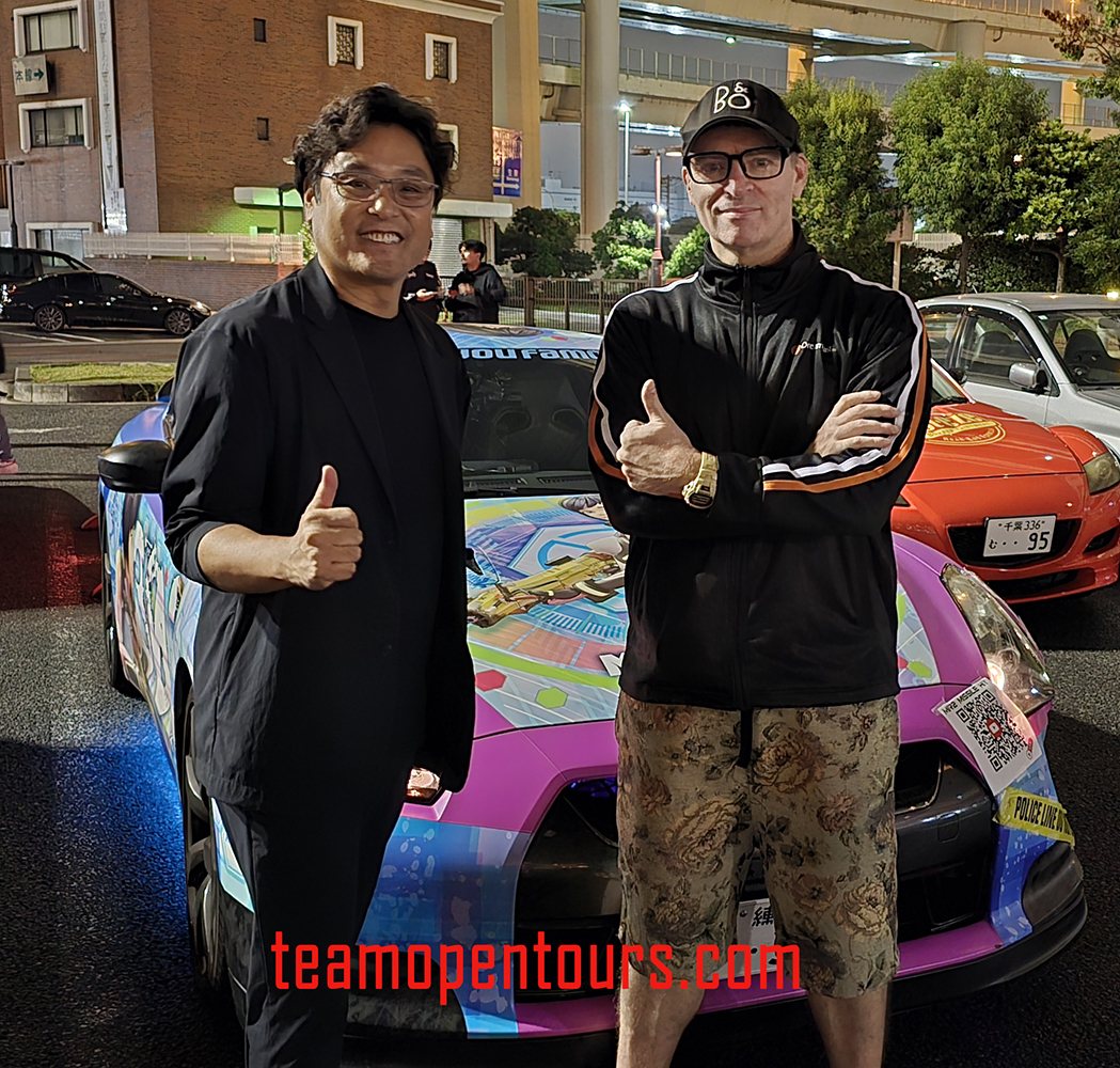 Jeremy and the KUHL Racing CEO by the itasha GT-R